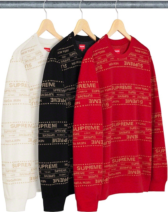 Metallic Jacquard Crewneck